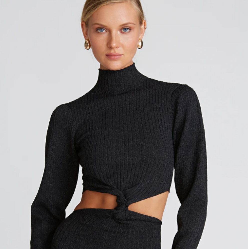Amur Rosemary Knit Twist Cutout Dress